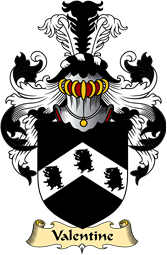 English Coat of Arms (v.23) for the family Valentine