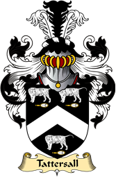 English Coat of Arms (v.23) for the family Tattersall