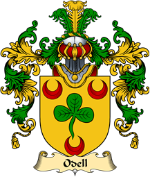 Irish Family Coat of Arms (v.25a) Odell
