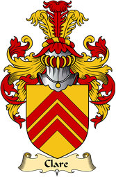 English Coat of Arms (v.23) for the family Clare