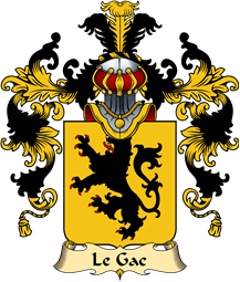French Family Coat of Arms (v.25) Le Gac