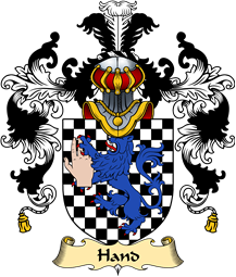 Irish Family Coat of Arms (v.25a) Hand