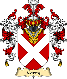 Irish Family Coat of Arms (v.25a) Corry