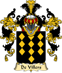 French Family Coat of Arms (v.25) Villers (de)
