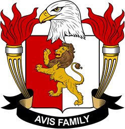 Coat of arms used by the Avis family in the United States of America