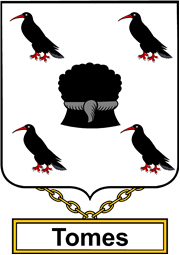 English Coat of Arms Shield Badge for Tomes