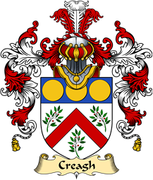 Irish Family Coat of Arms (v.25a) Creagh