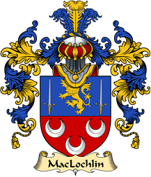 Irish Family Coat of Arms (v.25a) MacLochlin