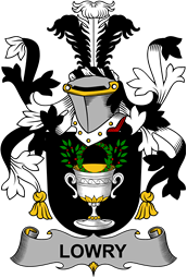 Irish Coat of Arms for Lowry or Lavery