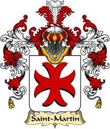 French Family Coat of Arms (v.25) Saint-Martin