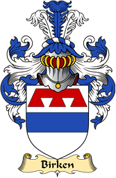 English Coat of Arms (v.23) for the family Birken