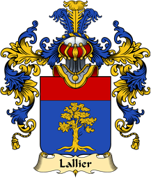 French Family Coat of Arms (v.25) Lallier