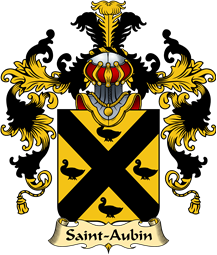 French Family Coat of Arms (v.25) Saint-Aubin