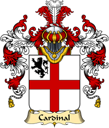 French Family Coat of Arms (v.25) Cardinal