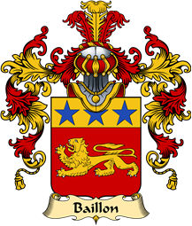 French Family Coat of Arms (v.25) Baillon