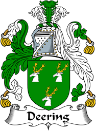 English Coat of Arms for the family Deering