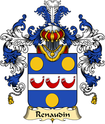 French Family Coat of Arms (v.25) Renaudin