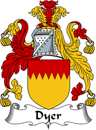 English Coat of Arms for the family Dyer