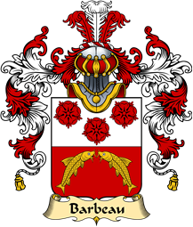 French Family Coat of Arms (v.25) Barbeau