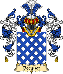 French Family Coat of Arms (v.25) Becquet