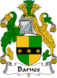 English Coat of Arms for the family Barnes II