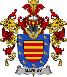 Irish Family Coat of Arms (v.25b) Marlay or O