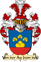 v.23 Coat of Family Arms from Germany for Au (von der)