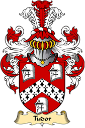 Welsh Family Coat of Arms (v.23) for Tudor (from Owain Tudor)