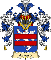 French Family Coat of Arms (v.25) Achard