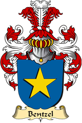 v.23 Coat of Family Arms from Germany for Bentzel