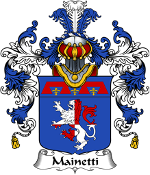 Italian Family Coat of Arms (v.25b) Mainetti