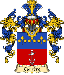 French Family Coat of Arms (v.25) Carrère