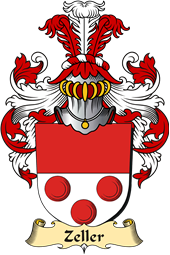 v.23 Coat of Family Arms from Germany for Zeller