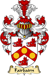 English Coat of Arms (v.23) for the family Fairbairn or Fairburn I