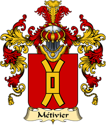 French Family Coat of Arms (v.25) Métivier