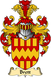 English Coat of Arms (v.23) for the family Brett