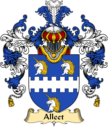 Irish Family Coat of Arms (v.25a) Alleet