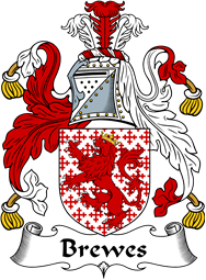 English Coat of Arms for the family Brewes