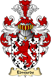 Welsh Family Coat of Arms (v.23) for Edwards (of Chirk, Denbighshire)