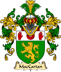 Irish Family Coat of Arms (v.25a) MacCartan or MacArtan