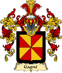French Family Coat of Arms (v.25) Gasnier or Gagné