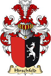 v.23 Coat of Family Arms from Germany for Hirschfeld