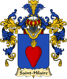 French Family Coat of Arms (v.25) Saint-Hilaire
