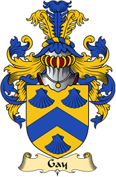 English Coat of Arms (v.23) for the family Gay