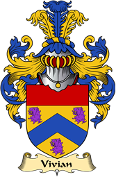 English Coat of Arms (v.23) for the family Vivian