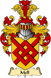 English Coat of Arms (v.23) for the family Mell