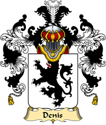 French Family Coat of Arms (v.25) Denis