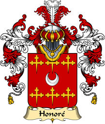 French Family Coat of Arms (v.25) Honoré