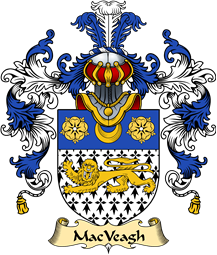 Irish Family Coat of Arms (v.25a) MacVeagh or MacFingah