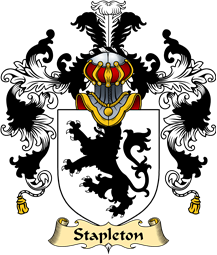 Irish Family Coat of Arms (v.25a) Stapleton